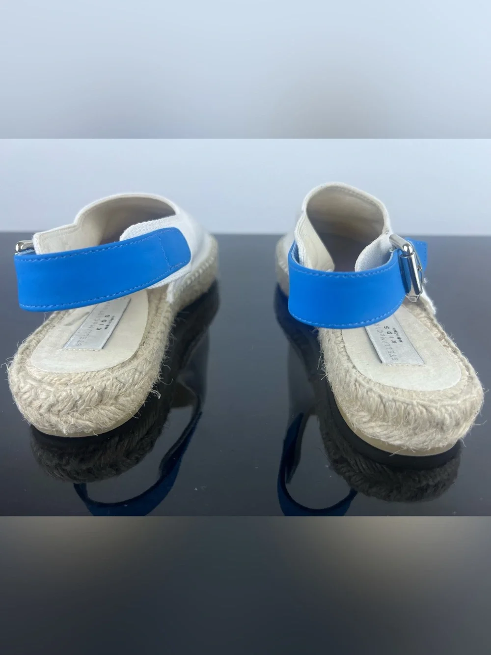Stella McCartney Kids Girls Flower and Strawberry Embroidered Espadrilles/Shoes